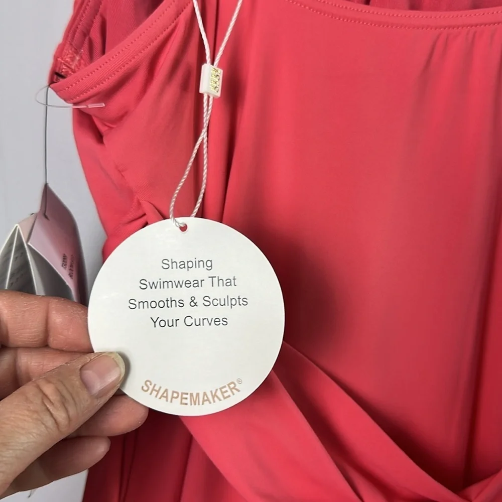 NEW Contours by Coco Reef Hidden Shapewear One Piece Swimsuit Size 12/36C Bloom - Picture 14 of 16